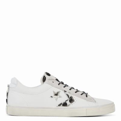 Converse Unisex Jungle Fur Pro Leather - Naisten Tennarit - Valkoinen